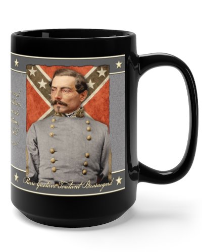Pierre Beauregard flag and quote coffee mug